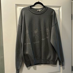 Project Social T (Urban Outfitters) Skateboard Skeleton Crewneck